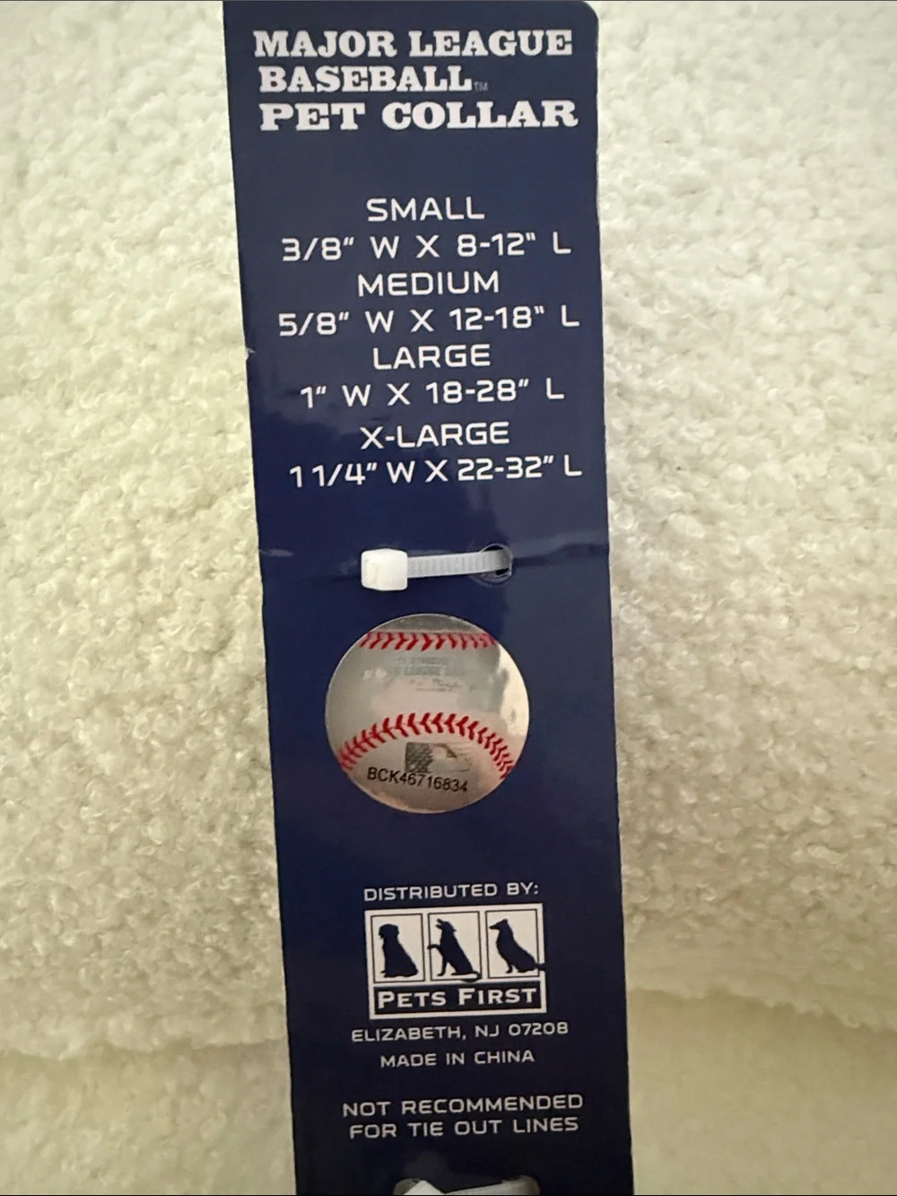 Los Angeles Dodgers Major League Baseball Pet Collar - Blue & White